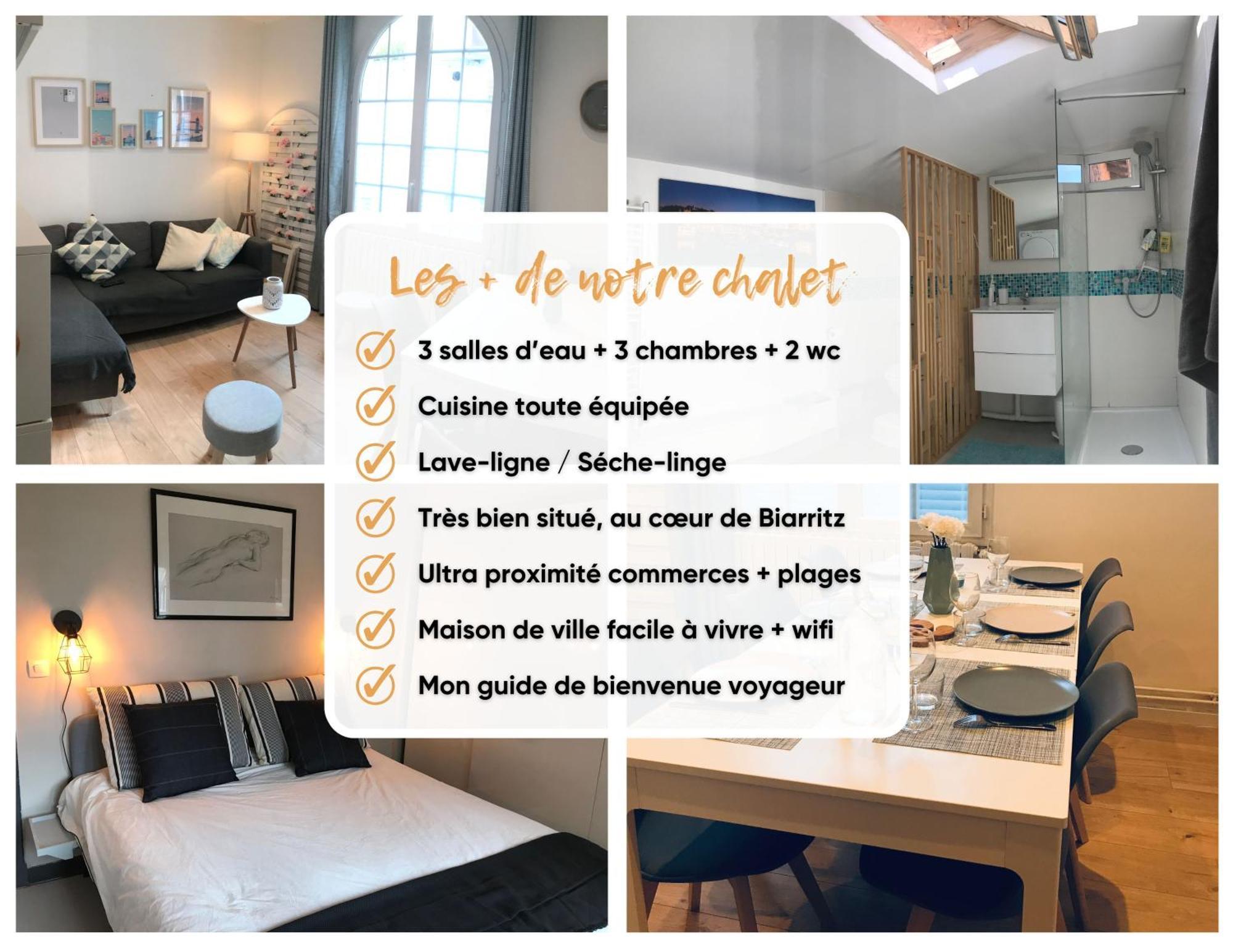 Chalet Basque 6 Couchages Centre Ville Biarritz Exterior photo